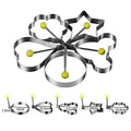 5-Pieces Set: Fried Egg Mold Pancake Rings Shaped by DailySale