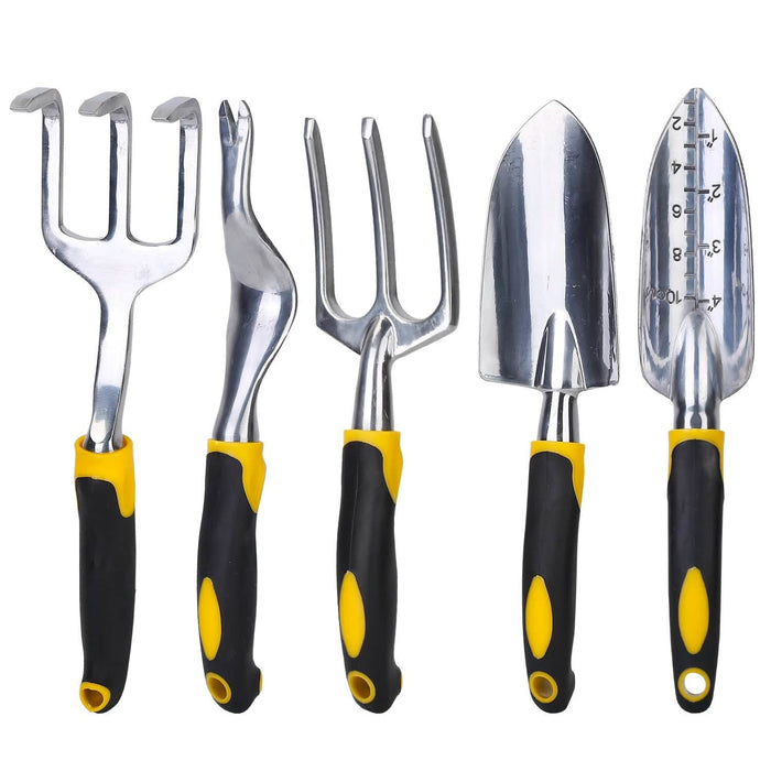 5-Pieces Set: Heavy Duty Garden Tool Set with Non-Slip Handle by DailySale