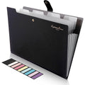 5 Pocket Folder with Labels, Letter Size Expanding File Folder Organizer by DailySale