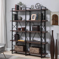 5-Tier Bookcase Industrial Bookshelf by DailySale