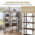 5-Tier Bookcase Industrial Bookshelf by DailySale