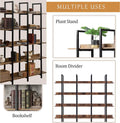 5-Tier Bookcase Tall Bookshelf, Storage Shelf with Metal Frame by DailySale