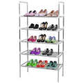 5-Tiers Shoe Rack Shelves 15 Pairs Shoe Oraganizer by DailySale
