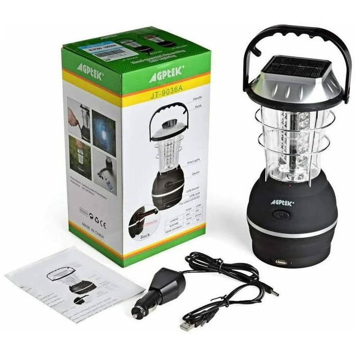5 Way Charging 36 LED Solar Lantern Camping Light by DailySale