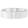 Men's 14K White Gold 1/4 ct.TDW Diamond Channel Band Ring (G-H, VS1-VS2) by Bids.com