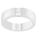 Men's 14K White Gold 1/4 ct.TDW Diamond Channel Band Ring (G-H, VS1-VS2) by Bids.com