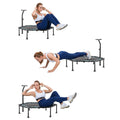 50" Mini Fitness Rebounder Spring-Less Indoor 3-Level Adjustable Foam Handle by DailySale