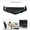 50" Mini Fitness Rebounder Spring-Less Indoor 3-Level Adjustable Foam Handle by DailySale