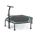 50" Mini Fitness Rebounder Spring-Less Indoor 3-Level Adjustable Foam Handle by DailySale