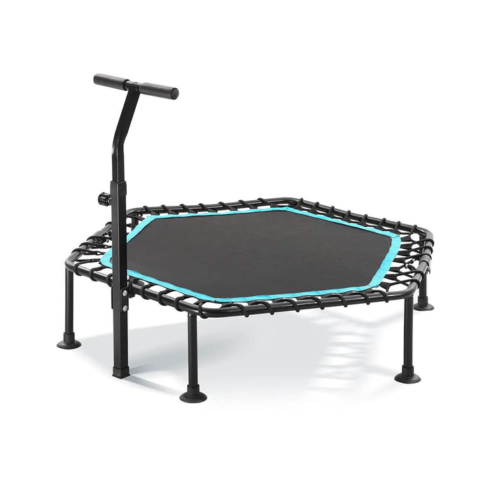 50" Mini Fitness Rebounder Spring-Less Indoor 3-Level Adjustable Foam Handle by DailySale