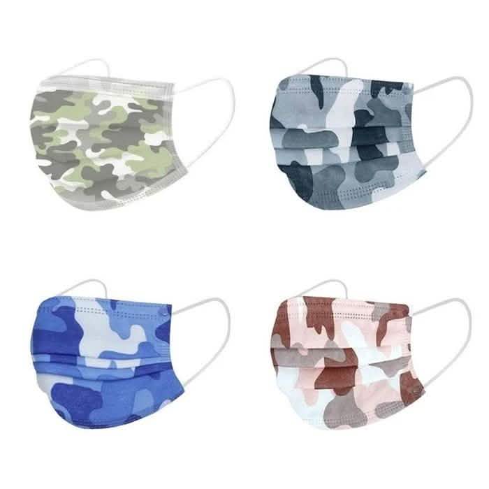 50-Pack: Camo Disposable Non-Medical 3-Ply Face Mask by DailySale
