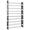 50-Pair Shoe Rack Storage Organizer 10-Tier Portable Wardrobe Tower by DailySale