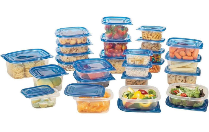 50-Piece Set: Reusable Plastic Food Storage Container Set by DailySale