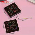 50-Pieces: Rainbow Scratch Art Kit by DailySale