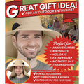 50+ Sun Protection Cap Wide Brim Fishing Hat with Face & Neck Flap by DailySale