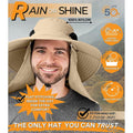50+ Sun Protection Cap Wide Brim Fishing Hat with Face & Neck Flap by DailySale