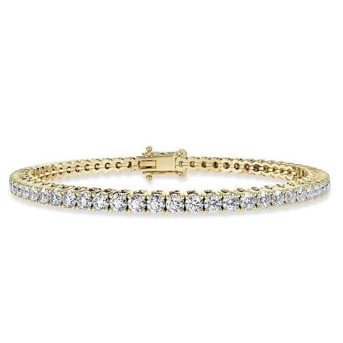 5.00 Ct Top Quality Round Diamond Tennis Bracelet 14K Yellow Gold by DailySale