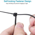 500-Piece: Black Nylon Cable Ties by DailySale
