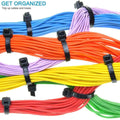 500-Piece: Black Nylon Cable Ties by DailySale