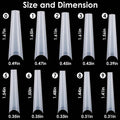 500-Piece: Long False Finger Nails by DailySale