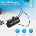 5000mAh Portable Phone Charger Built-in Type C Cable Dual Output by DailySale