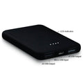 5000mAh 2 Port Black Power Bank by DailySale