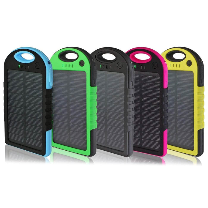 5,000mAh Water-Resistant Solar Smartphone Charger by DailySale
