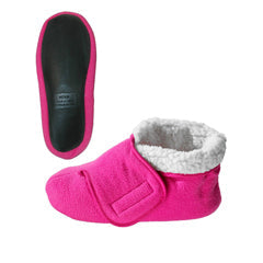 Silverts Deep And Wide Diabetic Bootie Slipper Women/Men Fuschia by Pasteur Pharmacy