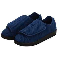 Silvert s Men’s Double-Extra Wide Slip-Resistant Slippers For Seniors 14 Navy by Pasteur Pharmacy