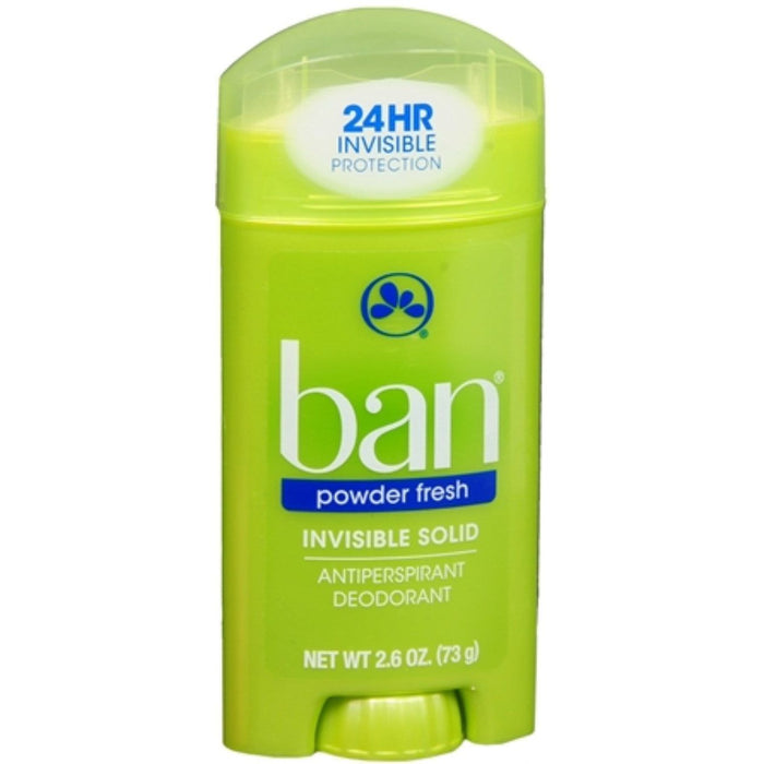 Ban Powder Fresh Invisible Solid Antiperspirant Deodorant, 2.6 Oz by Pasteur Pharmacy