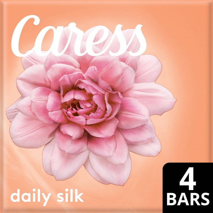 Caress Daily Silk Beauty Bar Soap, 4 Bars - 3.75 Oz by Pasteur Pharmacy
