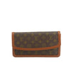 Louis Vuitton Monogram Canvas Brown Pochette Dame Clutch #5016