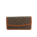 Louis Vuitton Monogram Canvas Brown Pochette Dame Clutch #5016 by Bolt Boutique