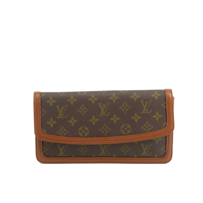 Louis Vuitton Monogram Canvas Brown Pochette Dame Clutch #5016 by Bolt Boutique