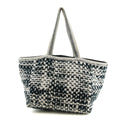 Chanel CC Black and White Terry Cloth Beach Shoulder Bag #5022 by Bolt Boutique