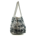 Chanel CC Black and White Terry Cloth Beach Shoulder Bag #5022 by Bolt Boutique