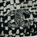 Chanel CC Black and White Terry Cloth Beach Shoulder Bag #5022 by Bolt Boutique
