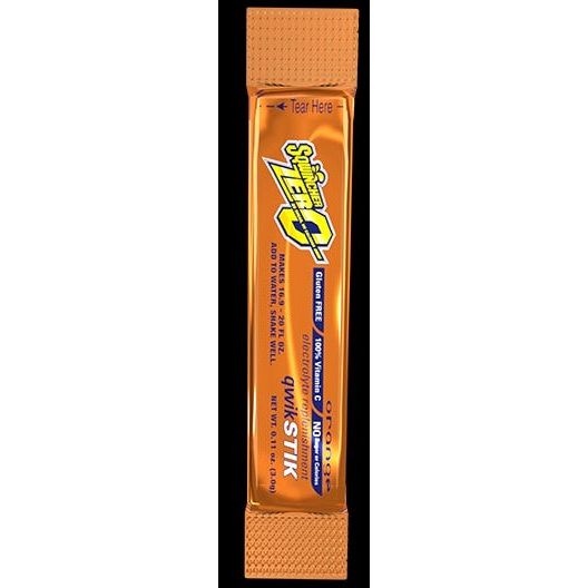 Sqwincher Zero Qwik Stik Orange - Sugar Free Electrolyte Drink Mix, 12 Packs of 10 Sticks by Pasteur Pharmacy