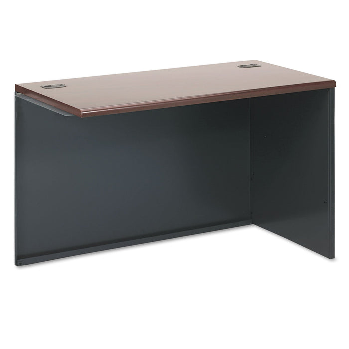 HON 38000 Series Return Shell, Right, 48w x 24d x 29.5h, Mahogany/Charcoal