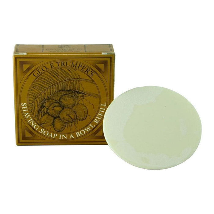 Geo. F. Trumper Coconut Oil Hard Shaving Soap in Wooden Bowl 80g by Pasteur Pharmacy