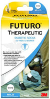 Futuro Therapeutic Diabetic Socks – Mild Support – White – Small (Unisex Men's & Women's)