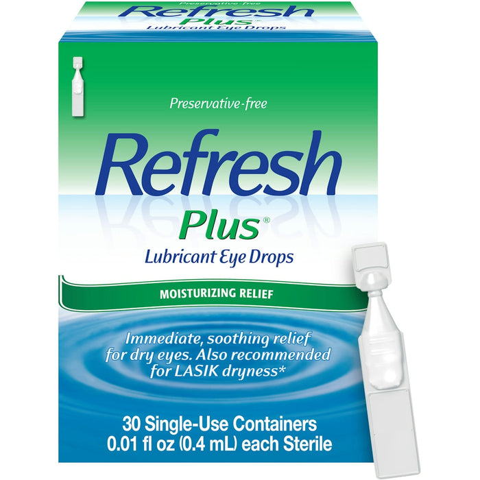 Refresh Plus Moisturizing Relief Lubricant Eye Drops 30- 0.01 Fl Oz Containers by Pasteur Pharmacy