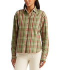 Lauren Ralph Lauren Plaid Cotton Twill Shirt, Size Large by Vanessa Jane