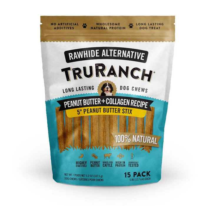 Truranch Dog Chews – Peanut Butter + Collagen Recipe (Rawhide Alternative) by Pasteur Pharmacy