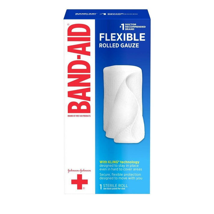 Band-Aid First Rolled Gauze, Large, 4 Inch X 2.5 Yards by Pasteur Pharmacy