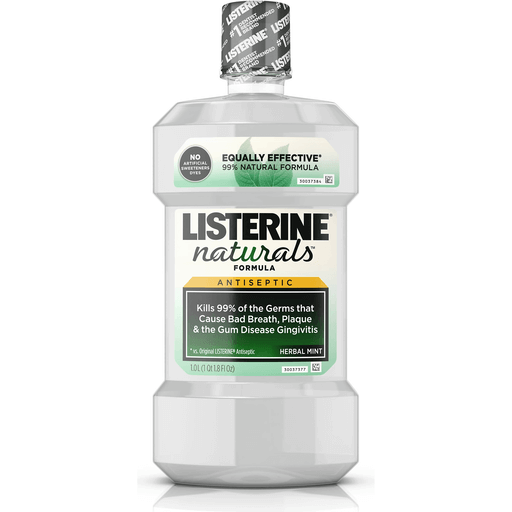Listerine Naturals Herbal Mint Antiseptic Mouthwash - 1 L by Pasteur Pharmacy