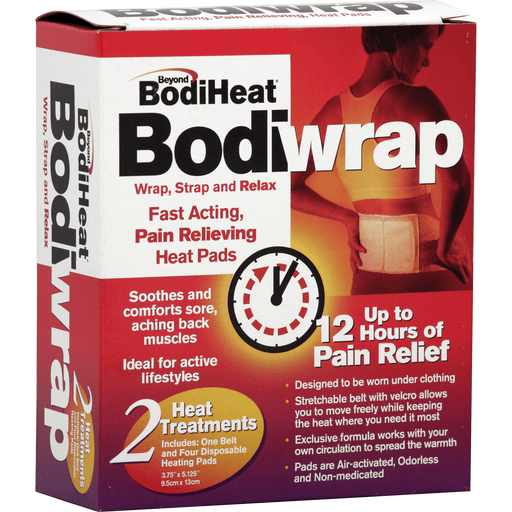Beyond BodiHeat Heat Pads, Fast Acting, Pain Relieving, Bodiwrap by Pasteur Pharmacy