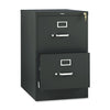 HON 510 Series Vertical File, 2 Legal-Size File Drawers, Black, 18.25" x 25" x 29"