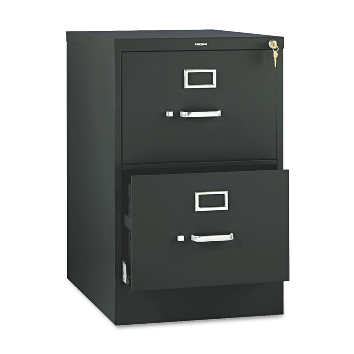 HON 510 Series Vertical File, 2 Legal-Size File Drawers, Black, 18.25" x 25" x 29"