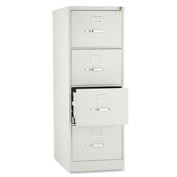 HON 510 Series Vertical File, 4 Legal-Size File Drawers, Light Gray, 18.25" x 25" x 52"